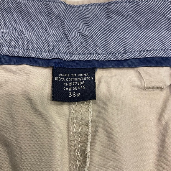 J Crew Shorts, Cotton, Flat Front, Khaki, Zip, Pockets, Belt Loops, Men’s Sz 36 - Picture 7 of 10